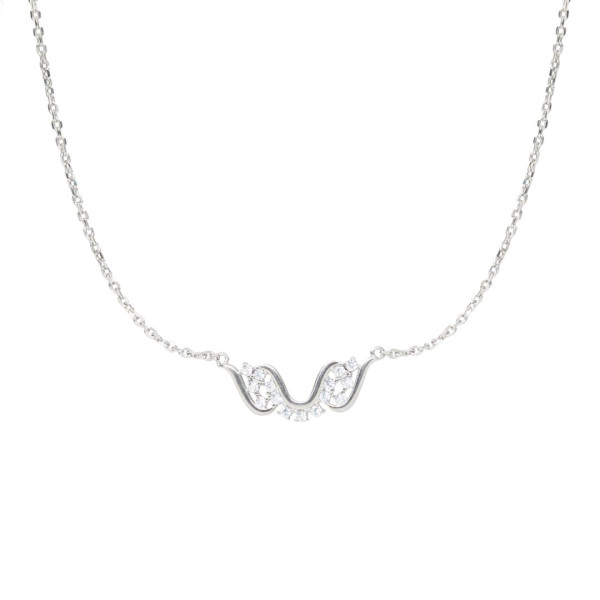 Cubic Zirconia Wave Necklace