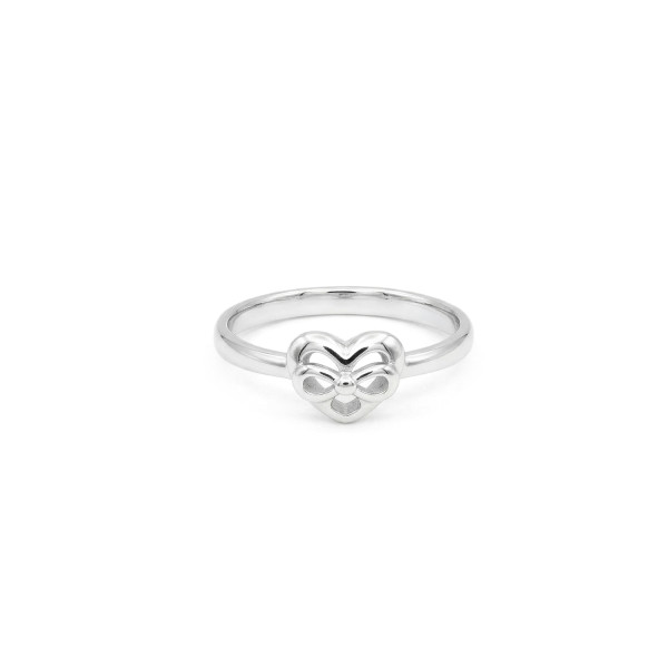 Openwork Filigree Heart Promise Ring